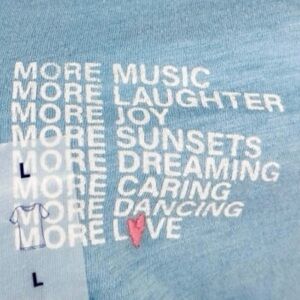 NWT OLD NAVY Everywear Slub Graphic Tee More Good Things Happiness Positivity